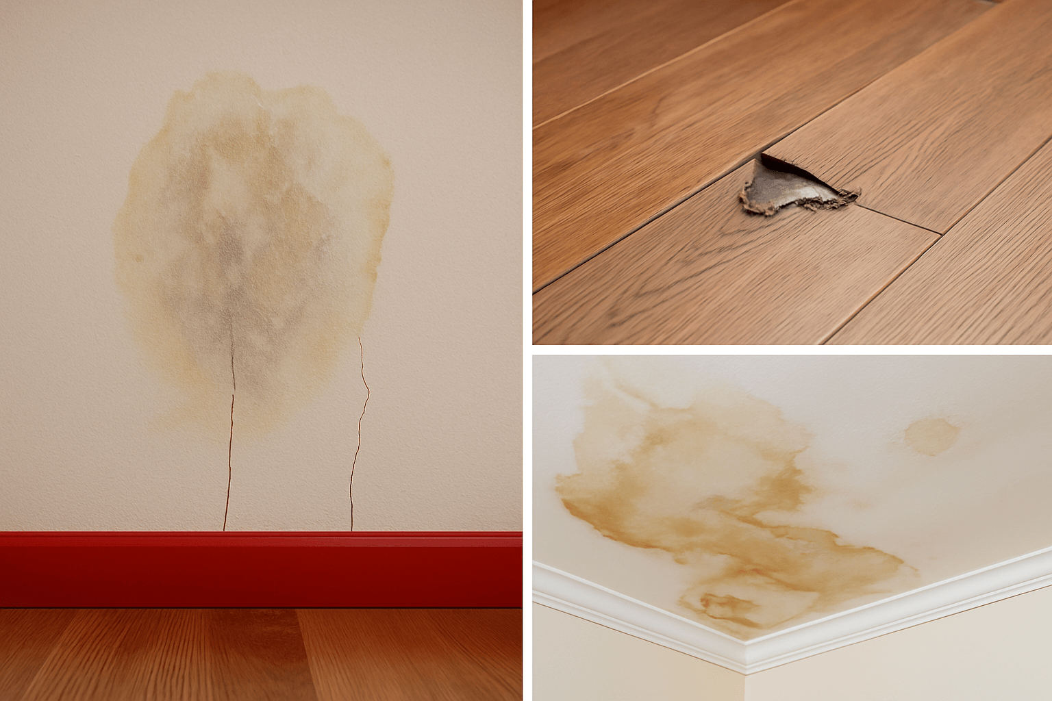 Top 10 Water Damage Warning Signs in Walls, Floors, and Ceilings