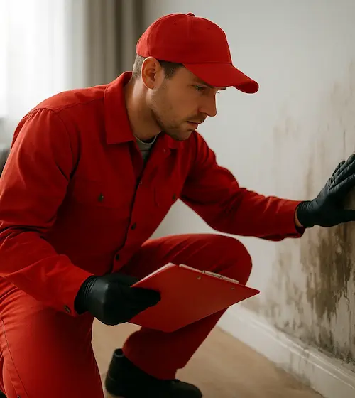 Professional water damage restoration connection